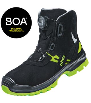 ESD safety shoe FLASH 8255 XP BOA, S3, Sportline, unisex, black/neon-yellow