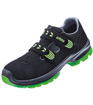 ESD Sandale SL 26 green 2.0, S1, Sportline, unisex, schwarz/neon-grün