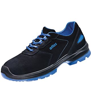 ESD low shoe TX 42 2.0, S2, nubuck leather, unisex, black/royal blue