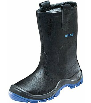 Stiefel Anatomic Bau 822 XP, S3, Glattleder, unisex, schwarz/royal blau