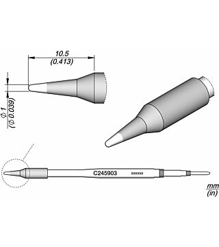 Soldering tip conical, D: 1.2 mm, C245903
