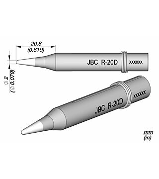 R-20 Lötspitze für 65ST Lötkolben, 2 mm