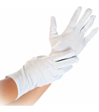 Hygostar katoenen handschoen BLANC, wit,