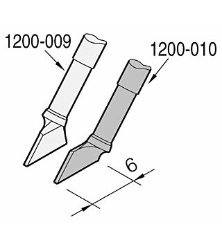 Desoldeerstift mesvormig links, 6 x 0,7 mm, C120010