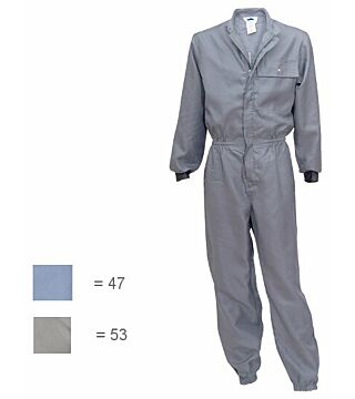 Cleanroom overall HABETEX climatic Pro, light blue