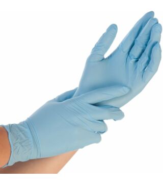 Hygostar nitrile glove SAFE LIGHT, blue, powderfree