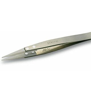Weller Erem 249CER Precision Tweezers with Ceramic Tips and Serrated Finger Grips for Secure Handling