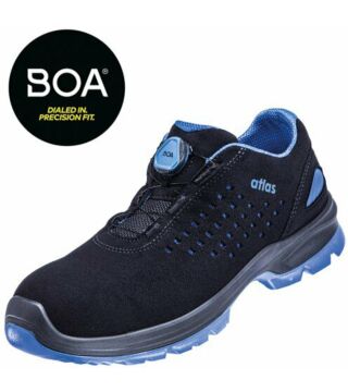 ESD Halbschuh SL 940 BOA blue 2.0, S1, Sportline, unisex, schwarz/royal blau