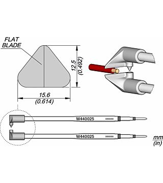 Soldering tip flat blade, W440025