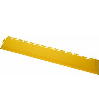 PVC Corner ramp, from 5 mm to 1 mm, yellow, 590 x 90 mm 